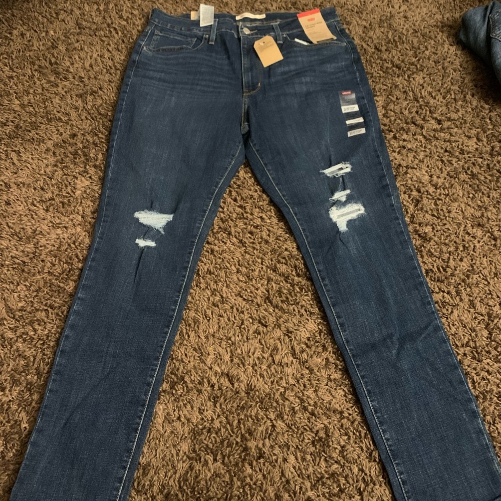 Levi's Women's 721 High Rise Skinny Jeans, Lapis Longing (Waterless), 33W 30L